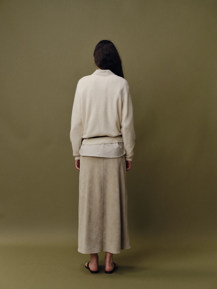 BAIE OUD/OFCEDRE東大門㊣實拍女士新款人氣時尚長裙絨面革BAIE OUD/OFCEDRE長裙