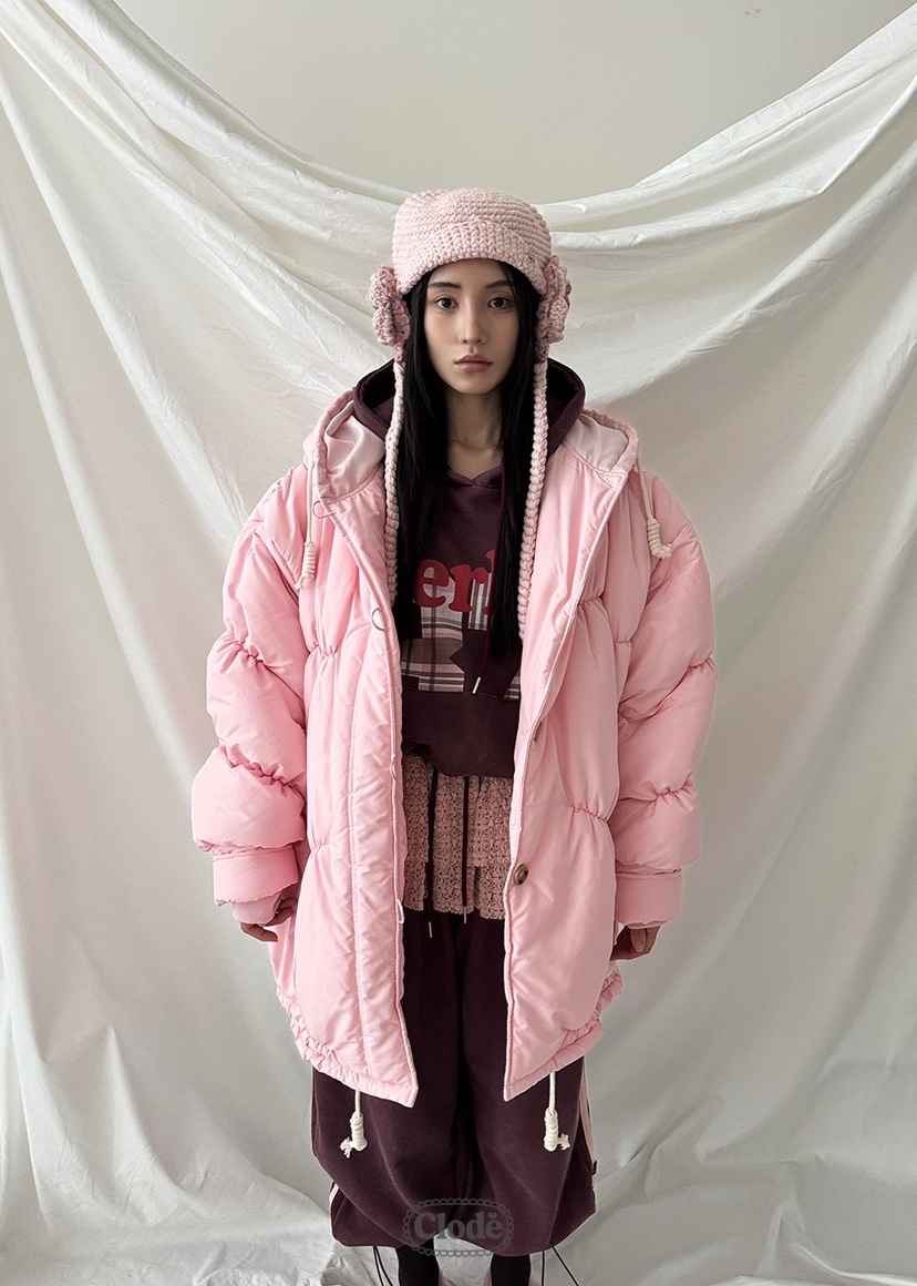 CLODE東大門㊣直郵女裝新款推薦休閑職業25秋冬短款棉服兜帽CLODE短款棉服