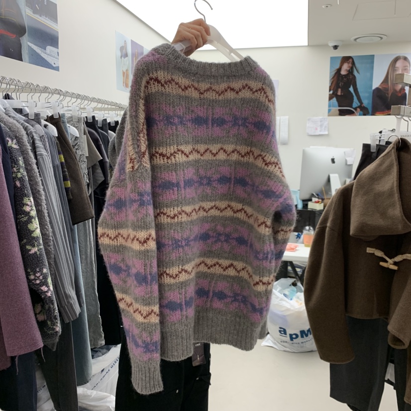 SOLD OUT東大門㊣代購女裝新款25秋冬推薦真品時尚毛衣羊毛SOLD OUT毛衣