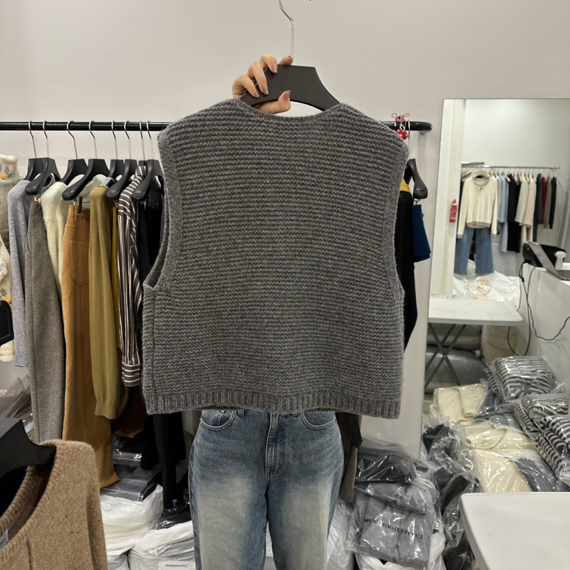 MUSHROOM EFFECT東大門㊣代購女裝新品時尚職業推薦熱賣馬甲MUSHROOM EFFECT馬甲