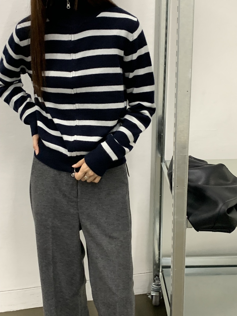 RIVER RAIN韓國直郵㊣女士新款時尚人氣職業休閑針織衫高領RIVER RAIN針織衫
