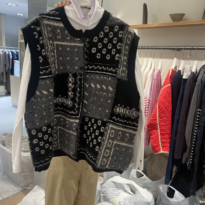 LE JARDINET韓國代購㊣女裝新品熱賣休閑25秋冬馬甲不含內搭LE JARDINET馬甲