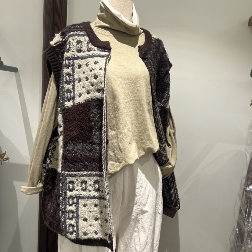 LE JARDINET韓國代購㊣女裝新品熱賣休閑25秋冬馬甲不含內搭LE JARDINET馬甲圖色2