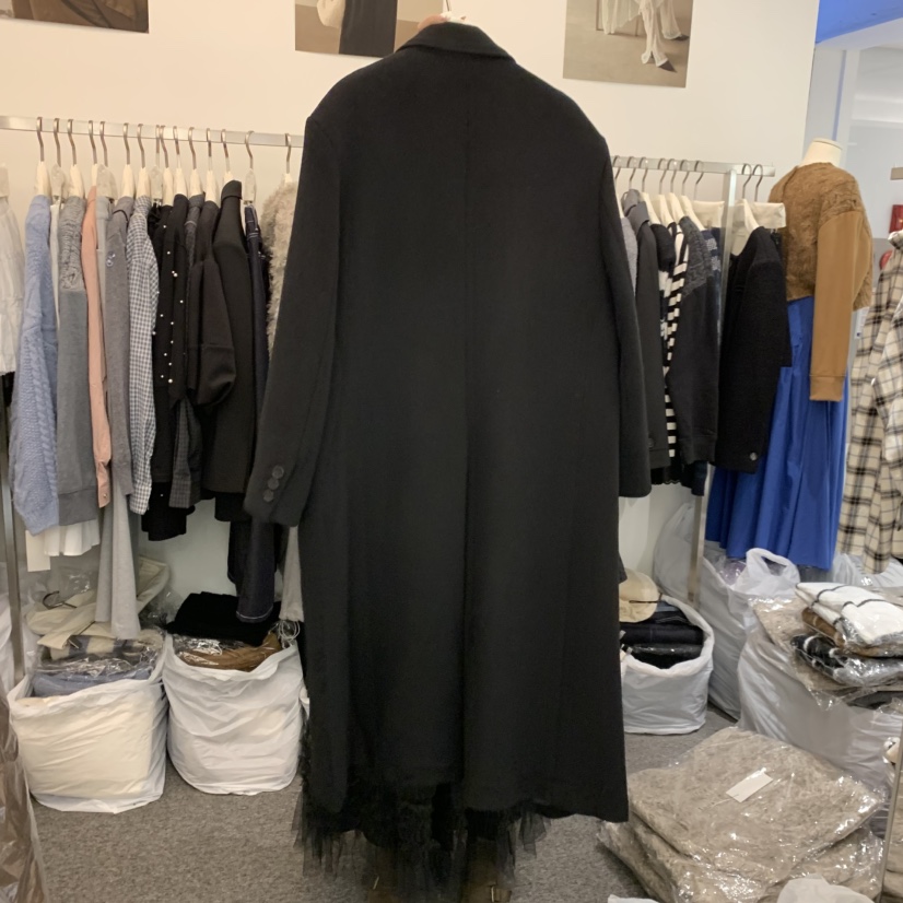 SALONDEMAG東大門㊣直郵女士新款25秋冬熱賣時尚中長款大衣SALONDEMAG中長款大衣