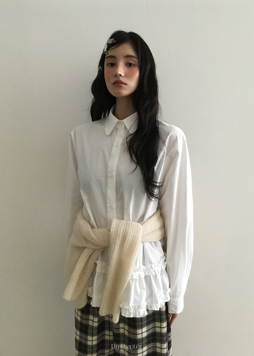 BY CHAPTER東大門㊣直郵女士新品時尚人氣休閑25秋冬襯衫蕾絲衫BY Chapter襯衫/蕾絲衫
