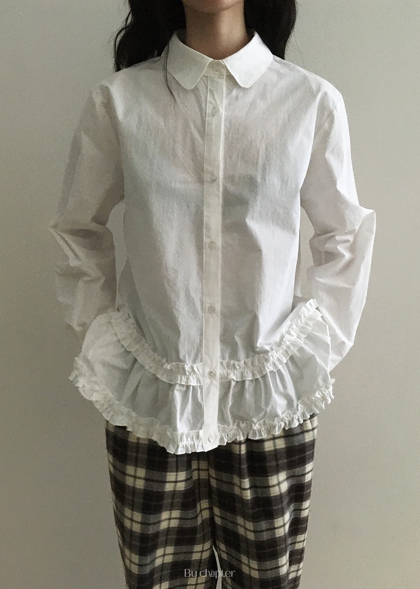 BY CHAPTER東大門㊣直郵女士新品時尚人氣休閑25秋冬襯衫蕾絲衫BY Chapter襯衫/蕾絲衫