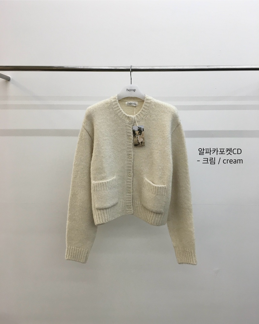 HEMP-P東大門㊣實拍女士新款推薦時尚熱賣25秋冬針織衫口袋羊駝hemp針織衫