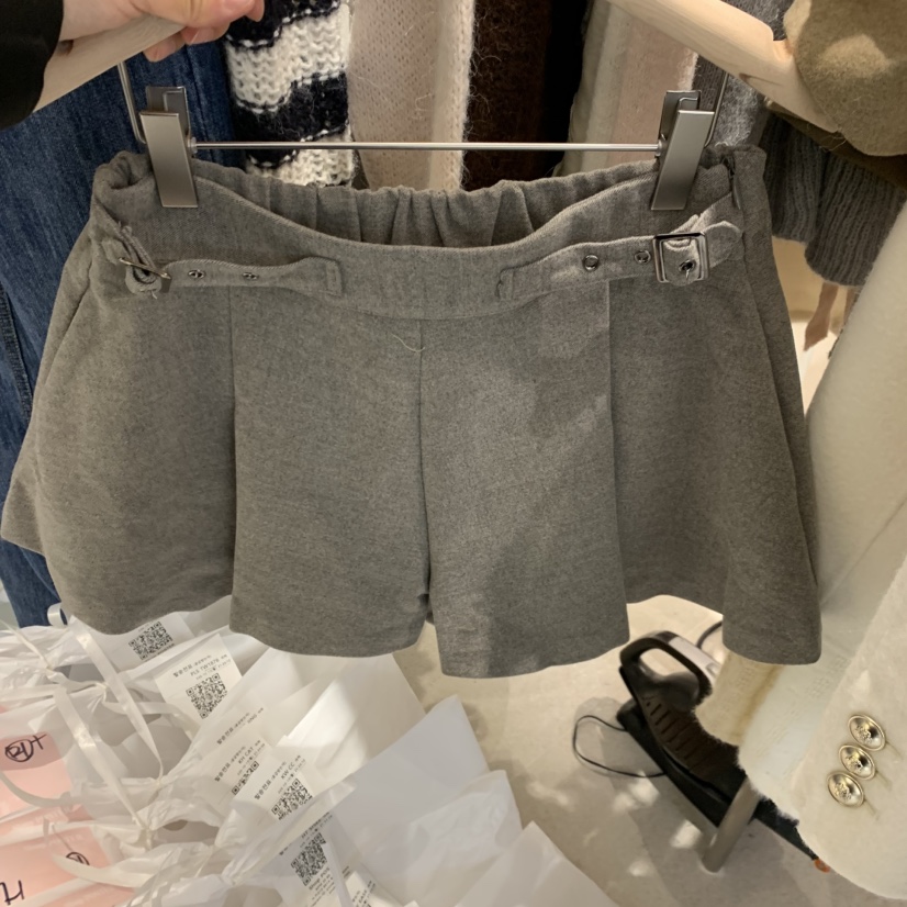 SHOP POSTER東大門㊣直郵女士新款休閑25秋冬人氣短褲綁帶SHOP_POSTER短褲圖色2