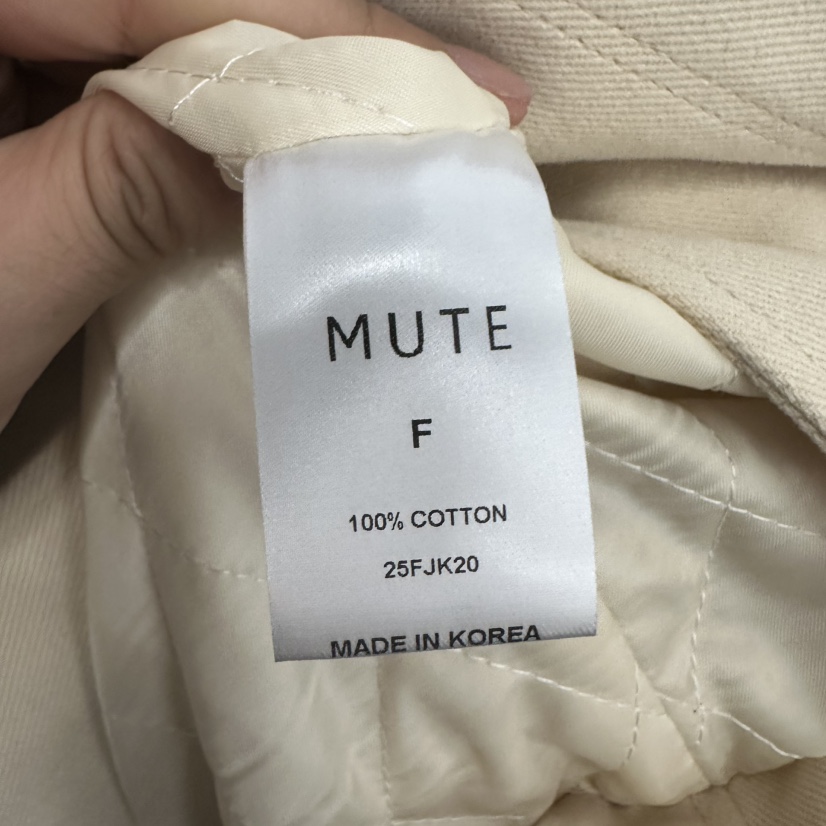 MUTE-P東大門㊣代購女士新款休閑25秋冬人氣推薦中長款大衣MUTE中長款大衣