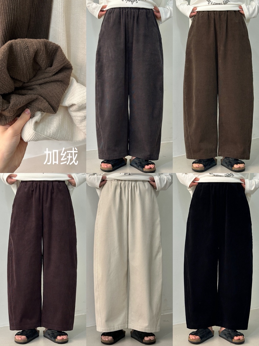 PEPPER-L韓國代購㊣女士新品25秋冬熱賣時尚推薦休閑褲加絨PEPPER休閑褲