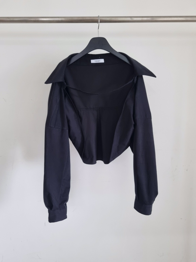 VERANDA韓國代購㊣女士新品25秋冬時尚真品推薦人氣襯衫蕾絲衫VERANDA襯衫/蕾絲衫圖色3