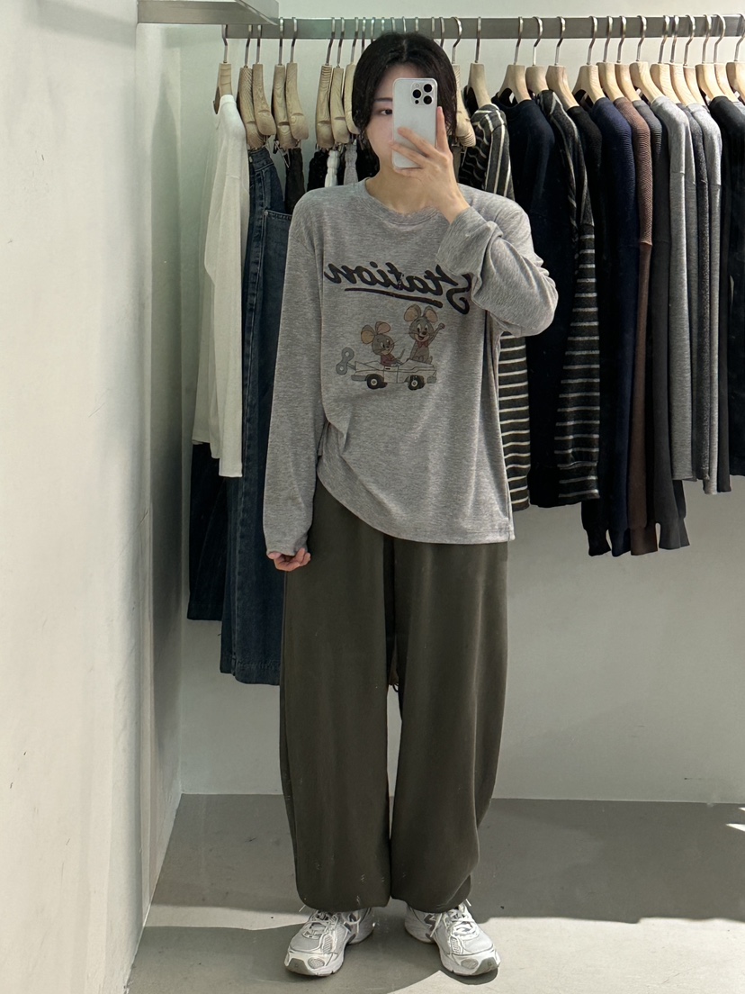 PEPPER-L韓國代購㊣女士新品25秋冬職業休閑熱賣推薦長袖T恤PEPPER長袖T恤