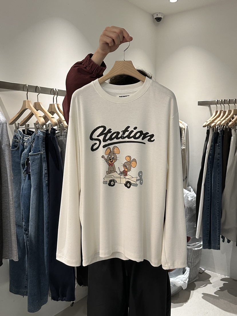 PEPPER-L韓國代購㊣女士新品25秋冬職業休閑熱賣推薦長袖T恤PEPPER長袖T恤圖色3