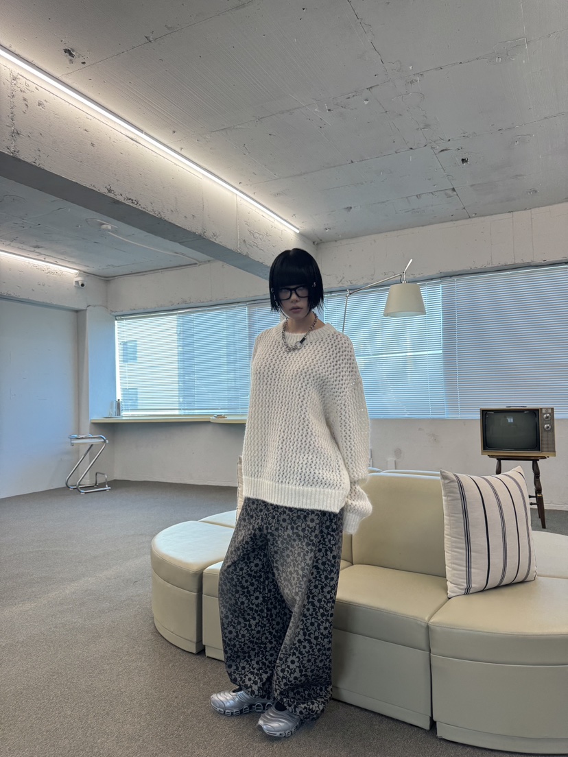 SEEOT東大門㊣代購女士新品時尚熱賣推薦真品休閑針織衫羊駝GGD針織衫