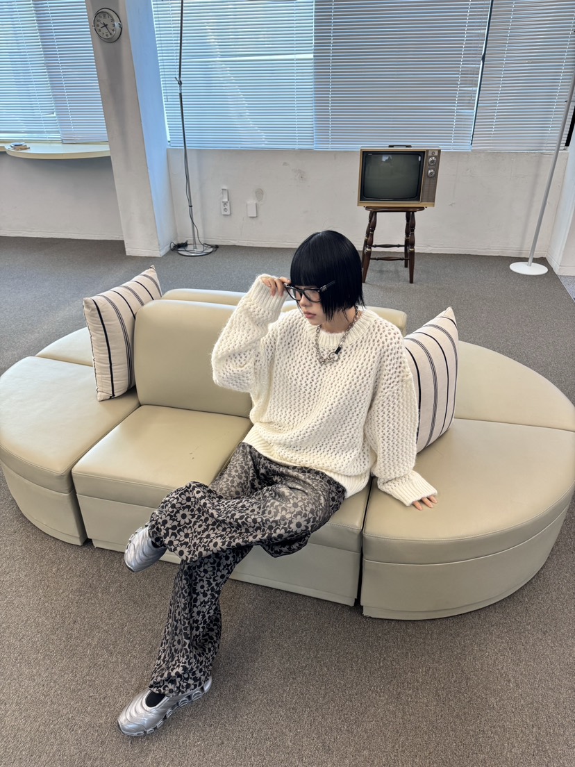 SEEOT東大門㊣代購女士新品時尚熱賣推薦真品休閑針織衫羊駝GGD針織衫