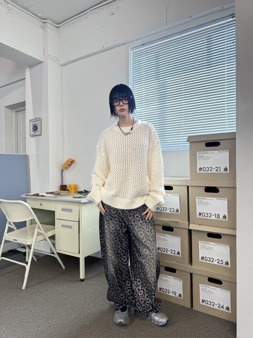 SEEOT東大門㊣代購女士新品時尚熱賣推薦真品休閑針織衫羊駝GGD針織衫