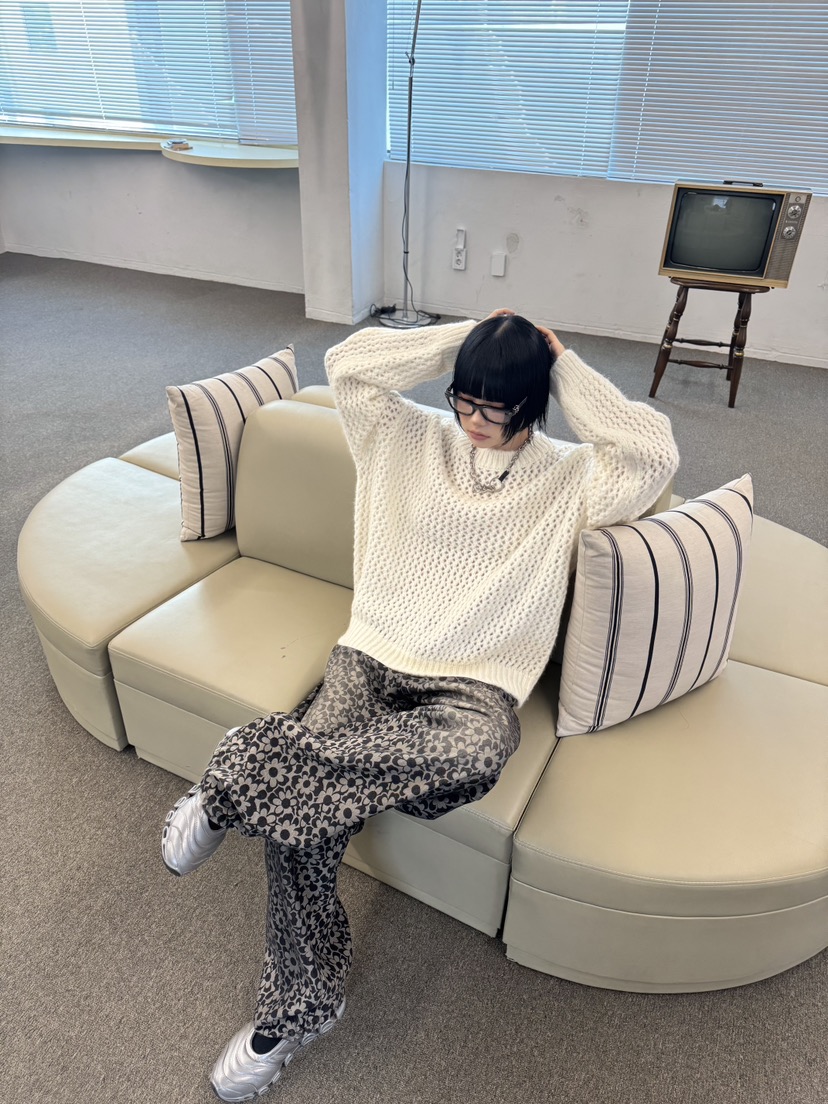 SEEOT東大門㊣代購女士新品時尚熱賣推薦真品休閑針織衫羊駝GGD針織衫
