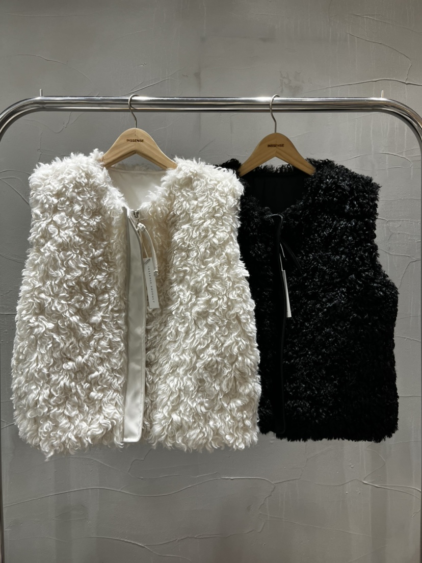 INSSENSE-A韓國代購㊣女裝新品推薦熱賣職業時尚真品馬甲羊毛INSSENSE-A馬甲