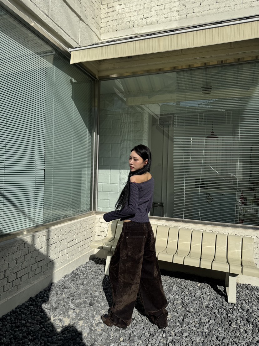SEEOT東大門㊣實拍女士新款熱賣人氣職業真品休閑褲天鵝絨水洗GGD休閑褲