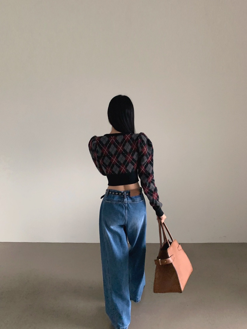 VERANDA韓國直郵㊣女裝新品25秋冬人氣職業真品時尚休閑針織衫VERANDA針織衫