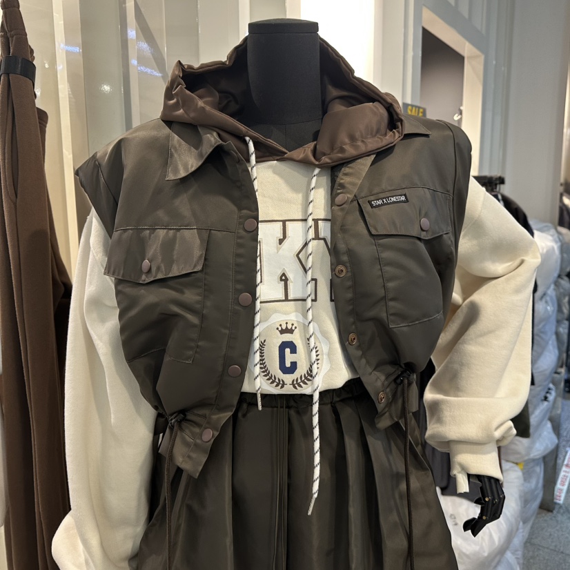 LONE STAR東大門㊣直郵女裝新款時尚推薦休閑25秋冬人氣馬甲LONE STAR馬甲圖色2