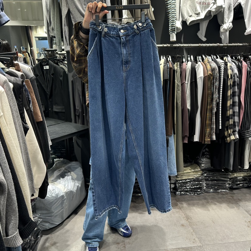 LONE STAR韓國代購㊣女裝新品25秋冬時尚真品休閑推薦牛仔褲LONE STAR牛仔褲