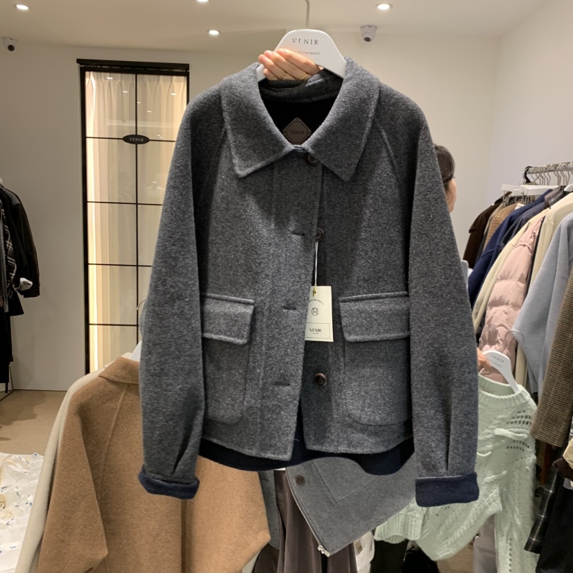 VENIR-a東大門㊣實拍女士新品熱賣25秋冬推薦職業短款大衣VENIR-a短款大衣圖色3