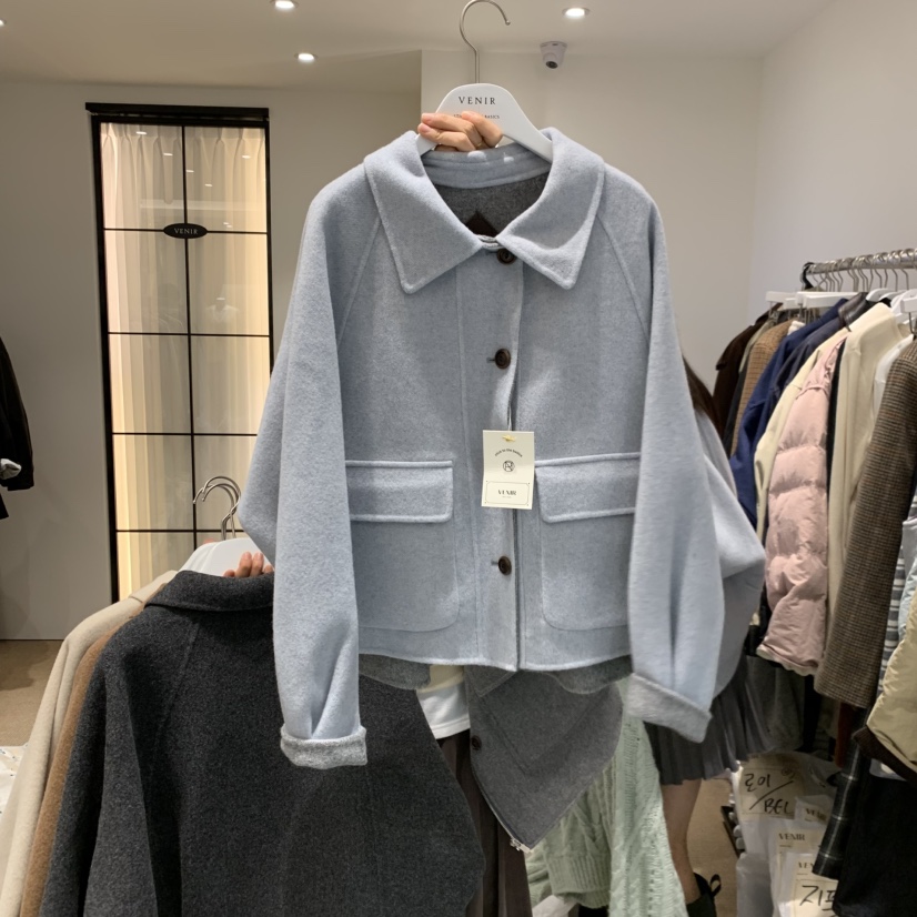 VENIR-a東大門㊣實拍女士新品熱賣25秋冬推薦職業短款大衣VENIR-a短款大衣圖色4