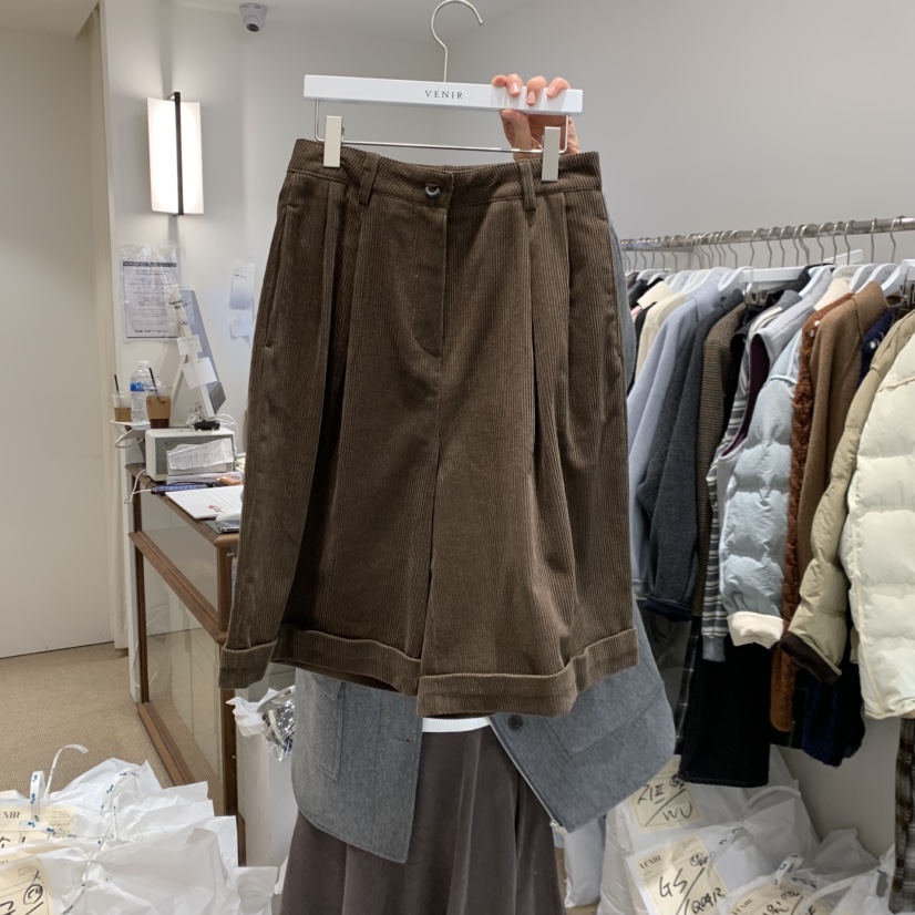 VENIR-a東大門㊣代購女裝新品推薦人氣時尚25秋冬職業短褲VENIR-a短褲