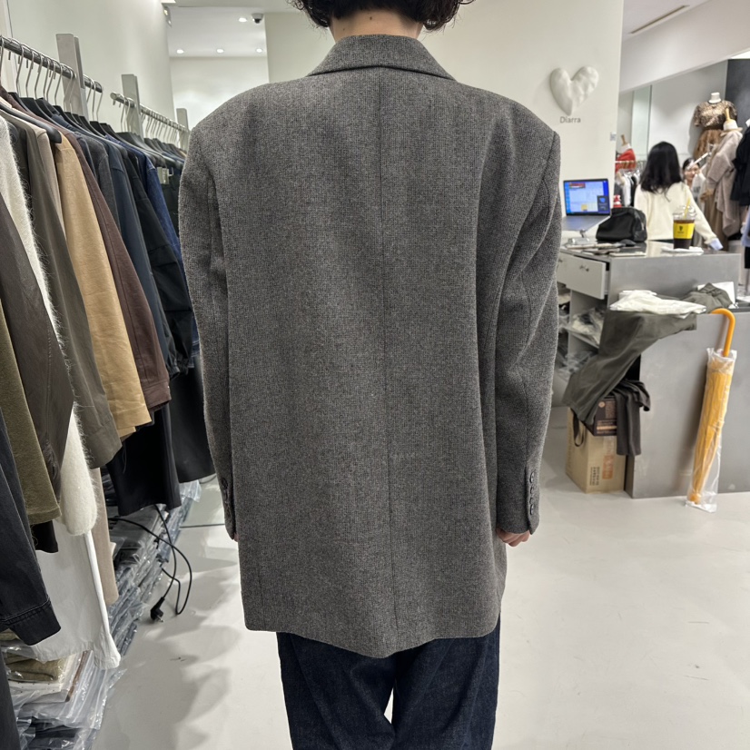 DIARRA東大門㊣代購女裝新品職業25秋冬熱賣推薦人氣夾克羊毛DIARRA夾克