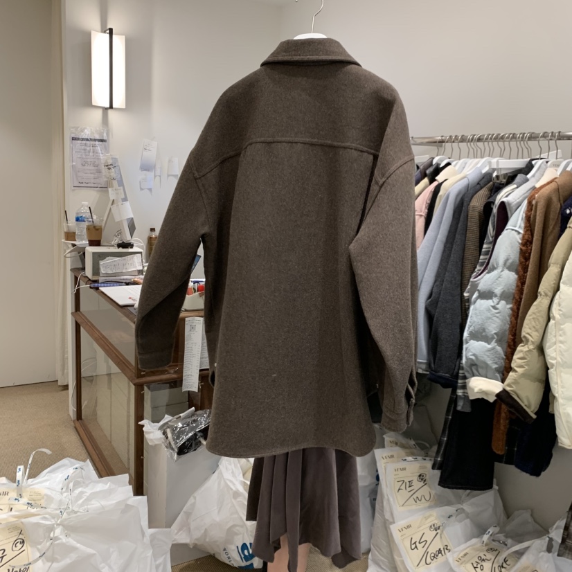 VENIR-a東大門㊣代購女裝新款熱賣25秋冬真品時尚短款大衣VENIR-a短款大衣
