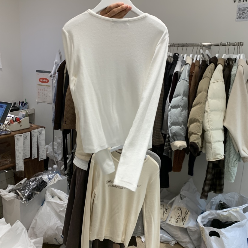 VENIR-a東大門㊣實拍女士新品真品25秋冬人氣時尚推薦長袖T恤VENIR-a長袖T恤
