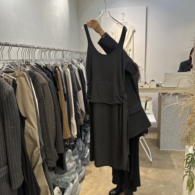 PLOVER東大門㊣實拍女裝新品時尚真品職業熱賣連衣裙安哥拉PLO_VER連衣裙