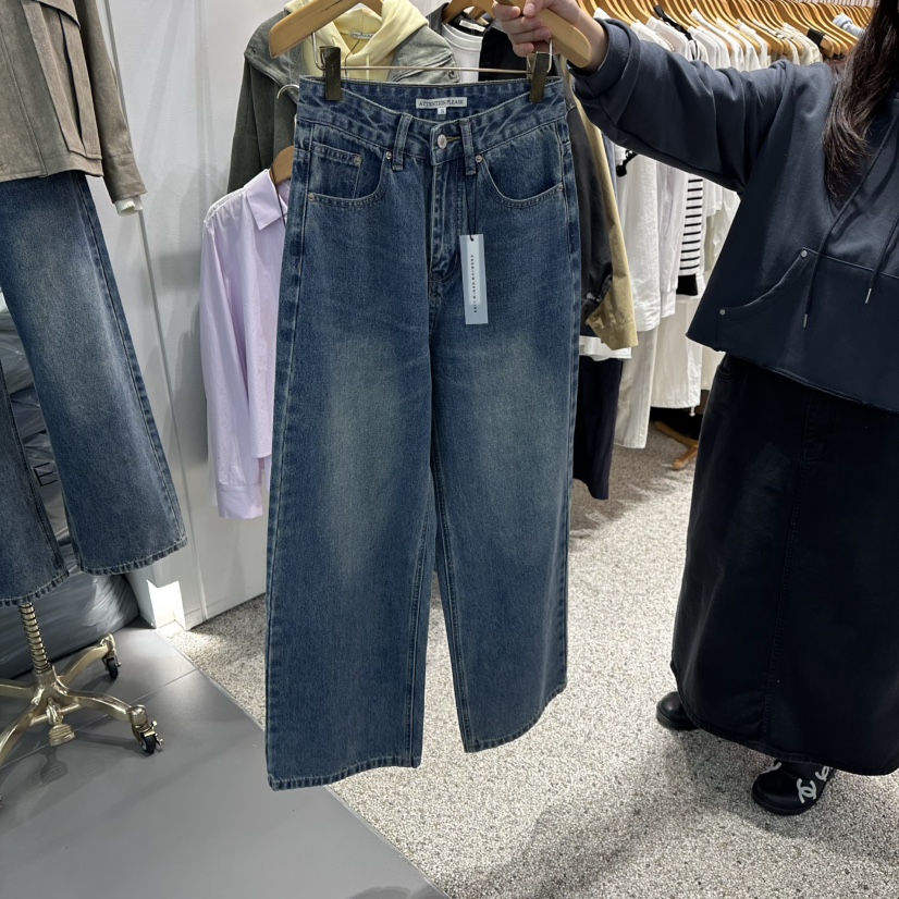 ATPZ韓國代購㊣女士新品真品人氣25秋冬時尚職業牛仔褲口袋ATTENTION PLEAES牛仔褲