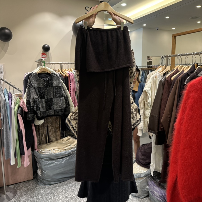 SOF韓國直郵㊣女裝新款25秋冬休閑人氣時尚職業熱賣推薦裙褲SOF裙褲