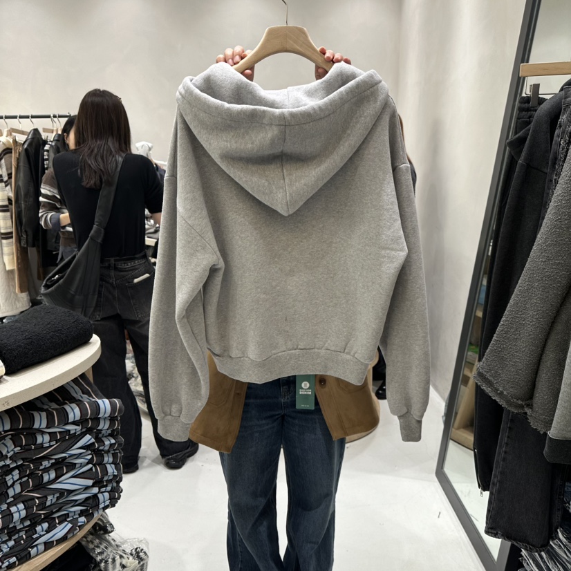 AURA東大門㊣直郵女士新款休閑推薦時尚真品衛衣連帽衫拉鏈Au ra衛衣