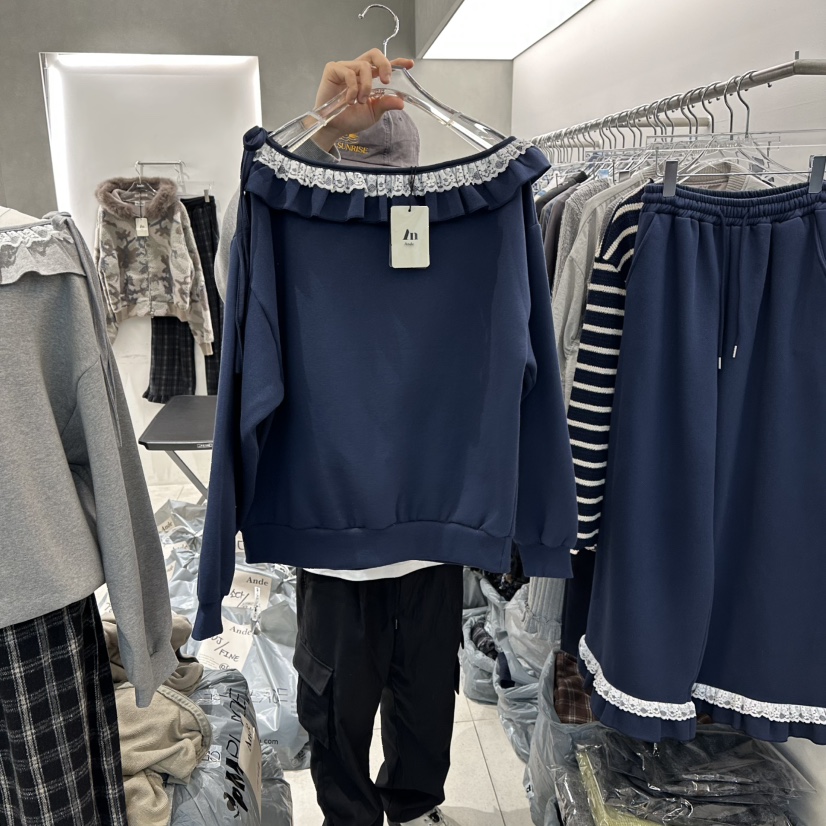 ANDE東大門㊣代購女裝新品推薦時尚職業休閑真品熱賣25秋冬衛衣Ande衛衣