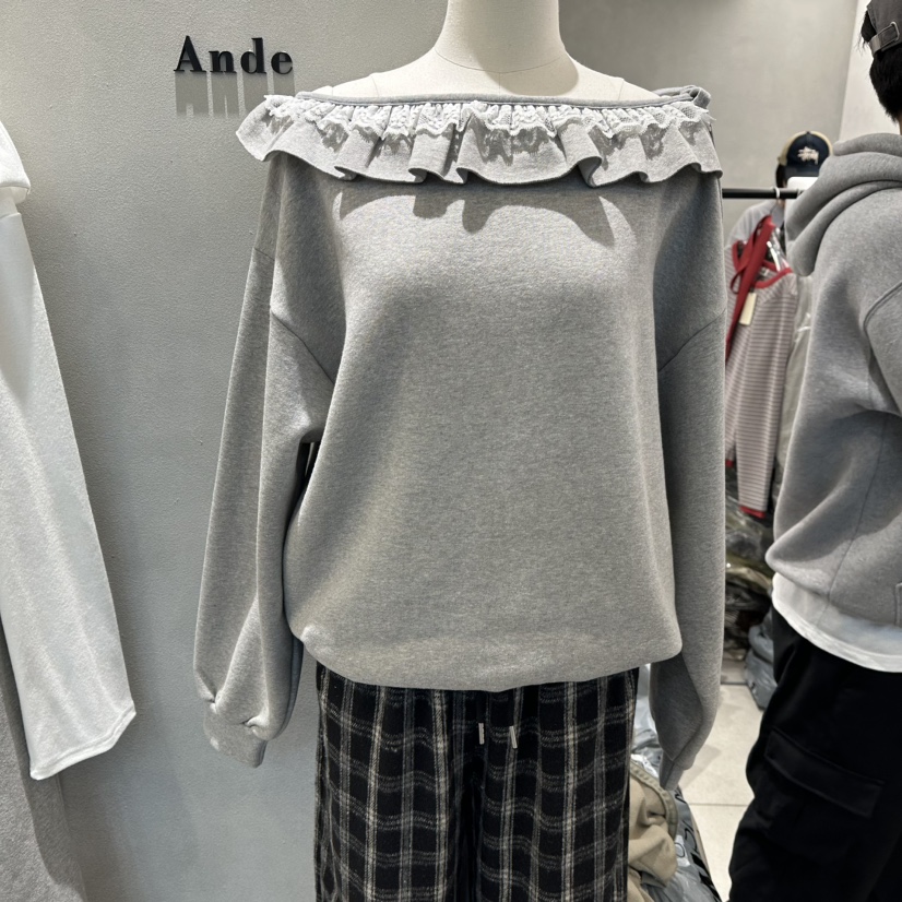 ANDE東大門㊣代購女裝新品推薦時尚職業休閑真品熱賣25秋冬衛衣Ande衛衣
