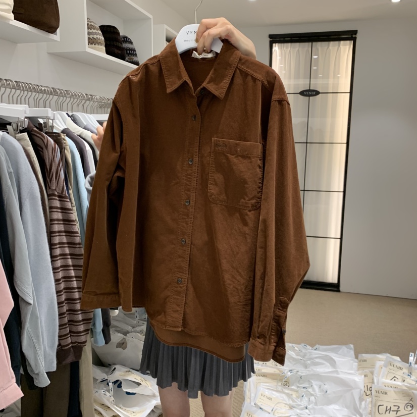 VENIR-a東大門㊣直郵女士新品熱賣職業真品休閑襯衫蕾絲衫VENIR-a襯衫/蕾絲衫圖色4