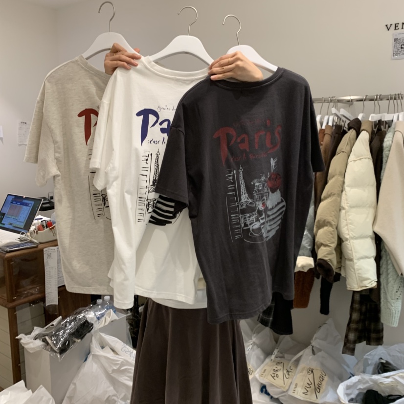 VENIR-a東大門㊣實拍女裝新品熱賣休閑時尚25秋冬人氣真品T恤VENIR-aT恤