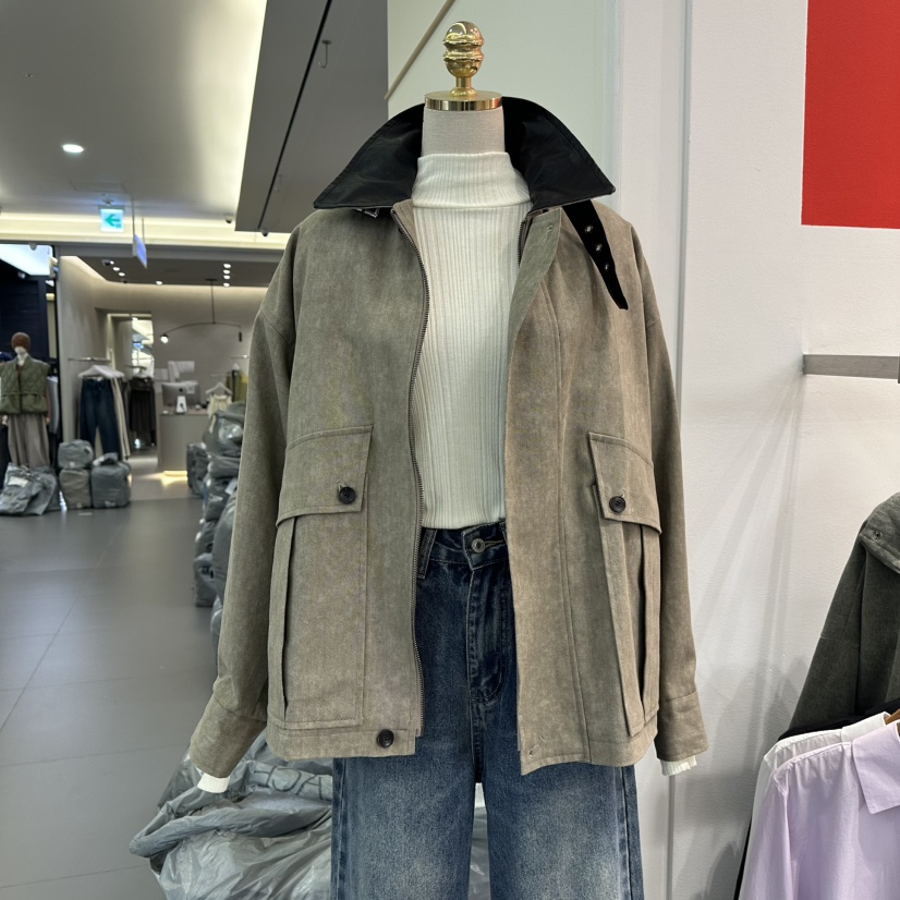 ATPZ韓國代購㊣女士新品推薦人氣時尚真品25秋冬休閑職業夾克ATTENTION PLEAES夾克