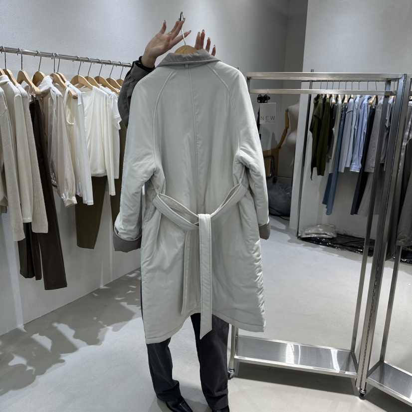 OVU韓國直郵㊣女裝新品25秋冬推薦時尚長款羽絨服兩面穿填充OVU長款羽絨服