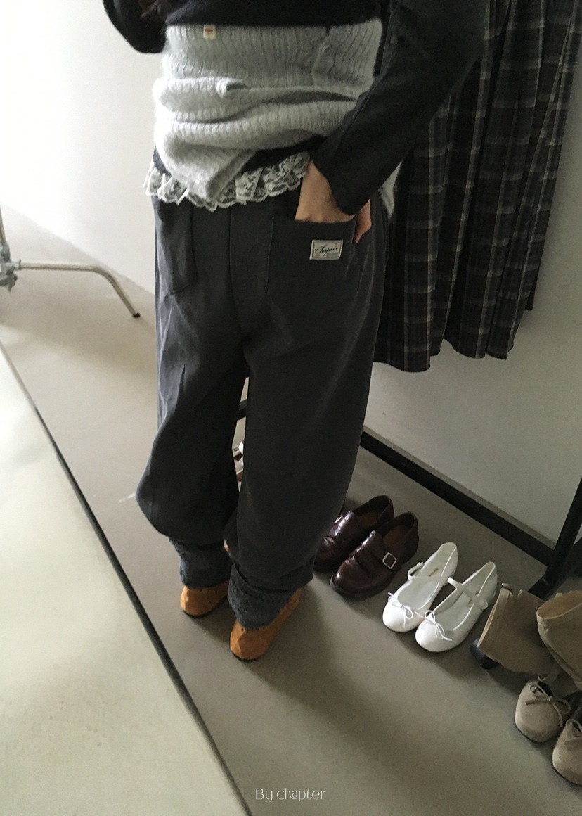 BY CHAPTER東大門㊣直郵女士新品熱賣職業人氣推薦休閑褲絎縫BY Chapter休閑褲
