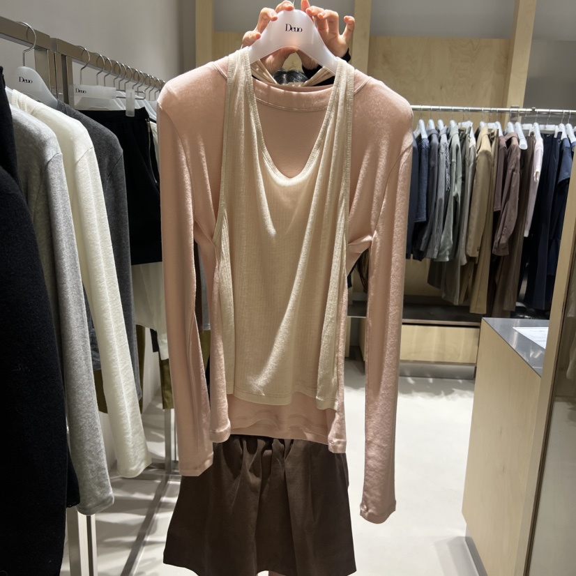 DEUO東大門㊣代購女士新品人氣休閑職業25秋冬時尚熱賣長袖T恤DEUO長袖T恤圖色3