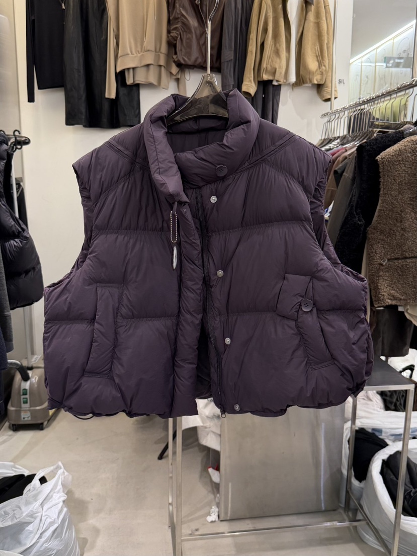 THE SIL東大門㊣直郵女裝新品25秋冬真品馬甲紐扣背心鴨絨THE SIL/1 2ILLY馬甲