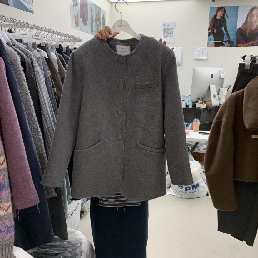 SOLD OUT韓國代購㊣女裝新款人氣真品推薦休閑時尚25秋冬夾克SOLD OUT夾克圖色2