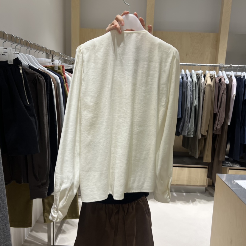 DEUO韓國直郵㊣女裝新品推薦真品25秋冬職業休閑襯衫蕾絲衫DEUO襯衫/蕾絲衫