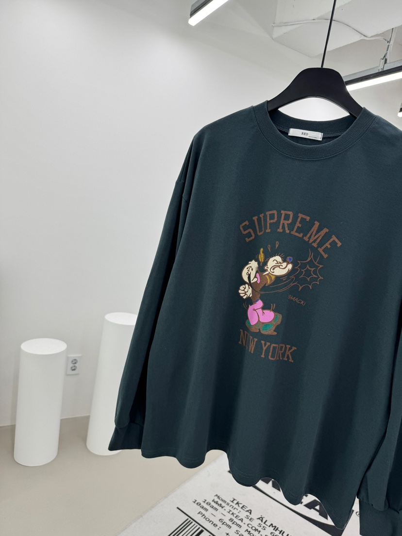RED-A東大門㊣代購女士新品25秋冬時尚職業長袖T恤大力水手RED-A長袖T恤圖色2