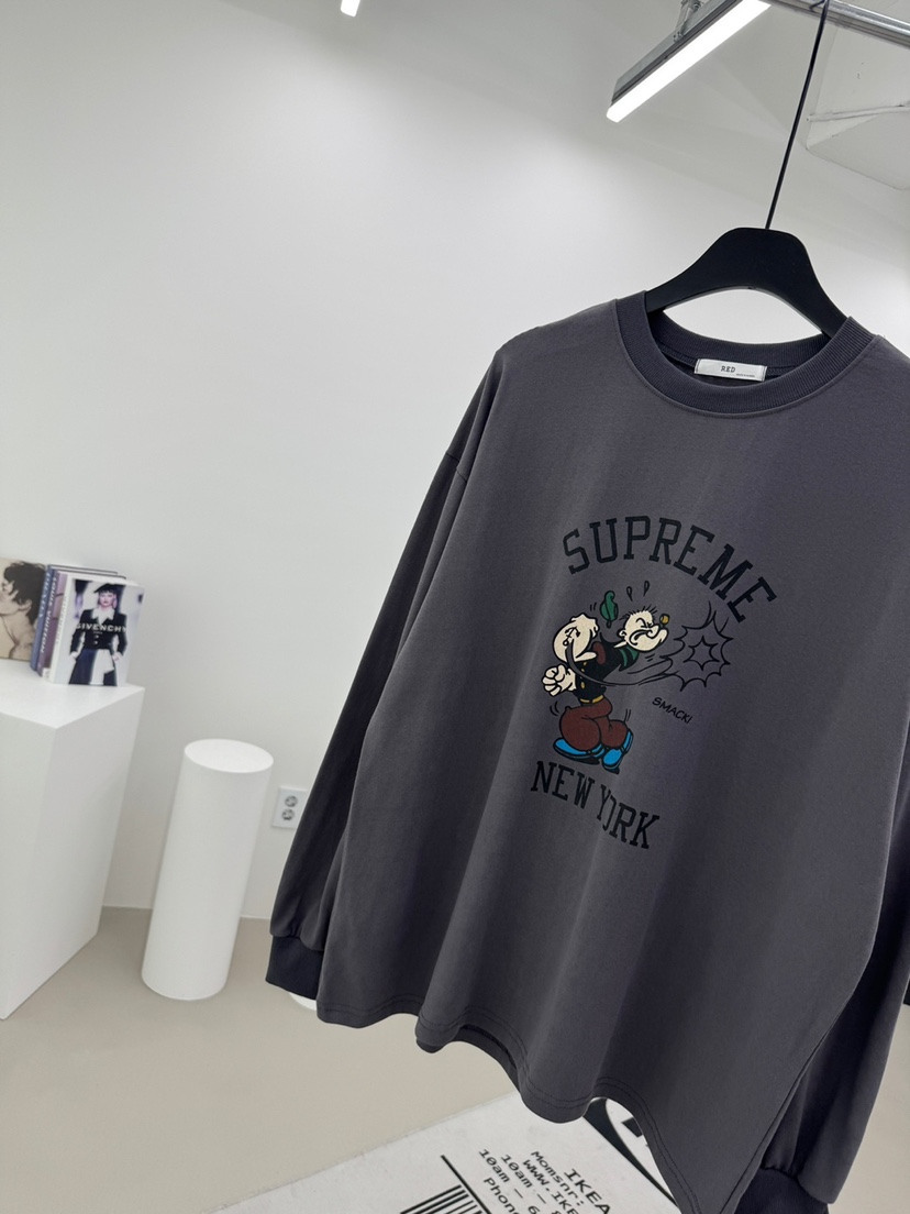 RED-A東大門㊣代購女士新品25秋冬時尚職業長袖T恤大力水手RED-A長袖T恤圖色4