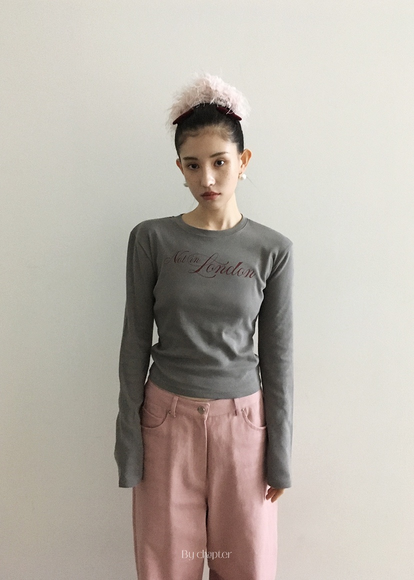 BY CHAPTER東大門㊣代購女裝新款職業休閑25秋冬真品長袖T恤BY Chapter長袖T恤